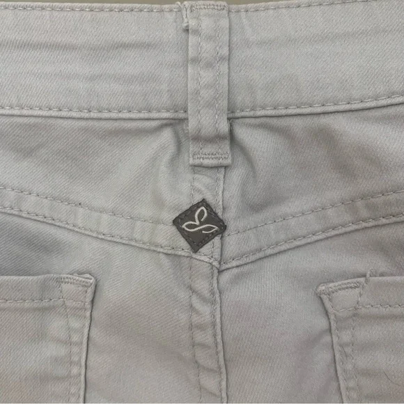 PRANA Kara Slim Leg Low Rise Stretch Jeans Light Grey Style# W4KARA115 Size 4/27 - Picture 11 of 14